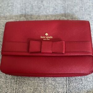 Kate Spade Red Bow Clutch Wristlet
